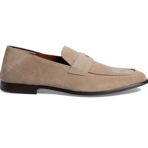 Steve Madden Eddyson Penny Loafers - beige suede size 9